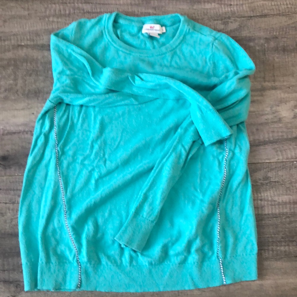 Vineyard vines teal sweater